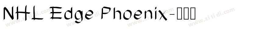 NHL Edge Phoenix字体转换